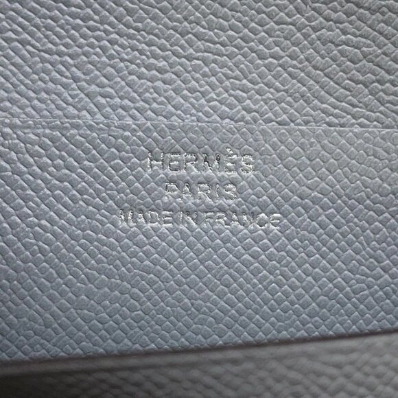 HERMES Bean compact Veau Madame Green Pantan - Picture 9 of 13